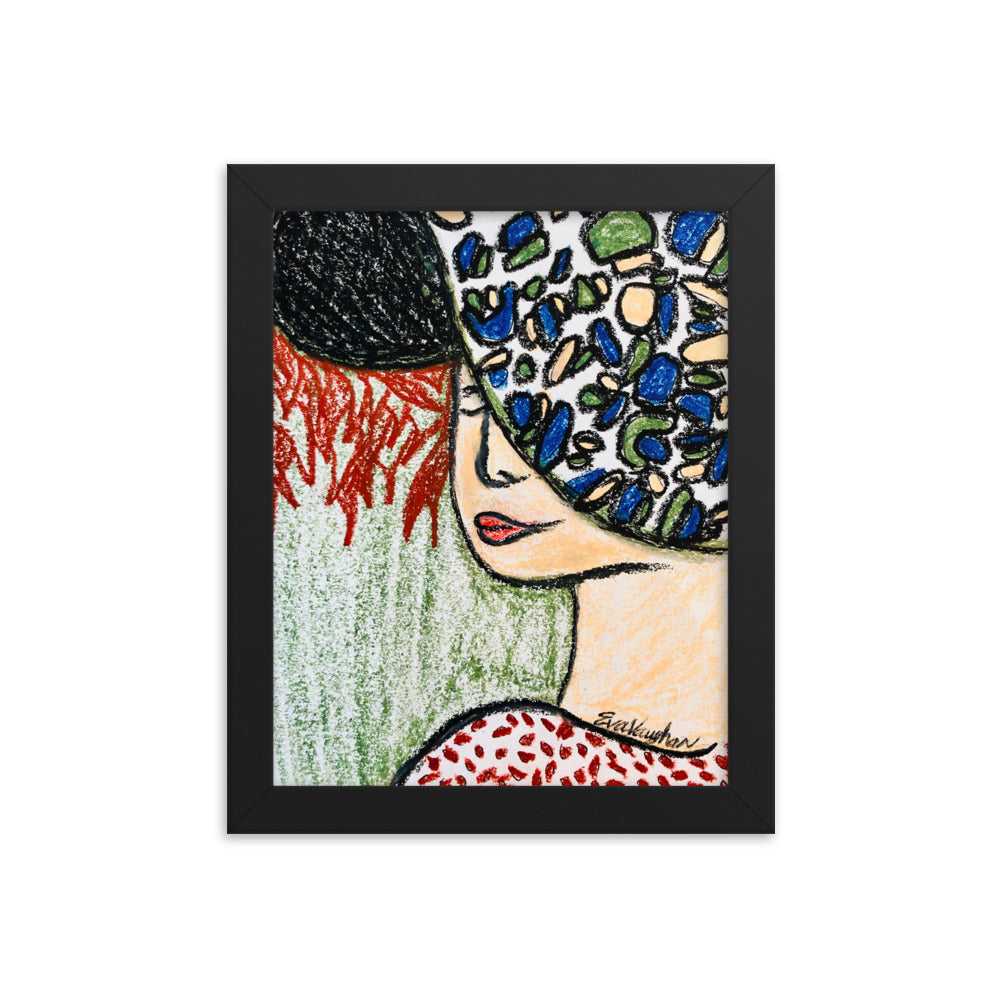 Lady in the Hat Framed 8x10 Poster