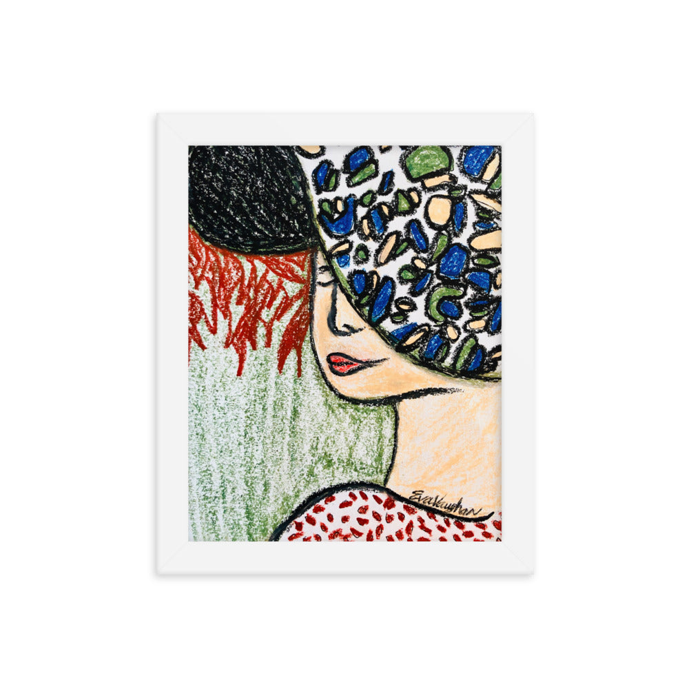 Lady in the Hat Framed 8x10 Poster